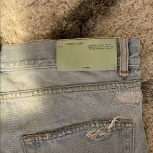 Off-white denim jeans